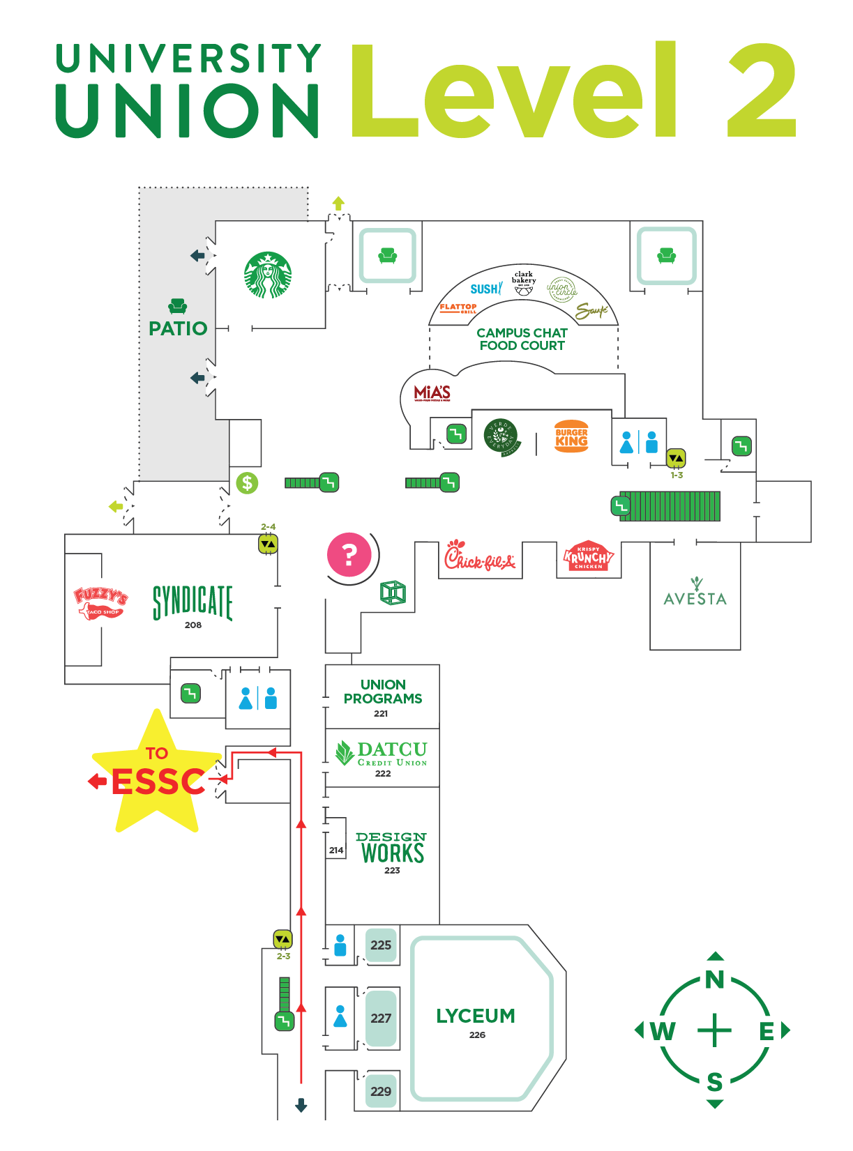 Map to ESSC on Union Level 2 