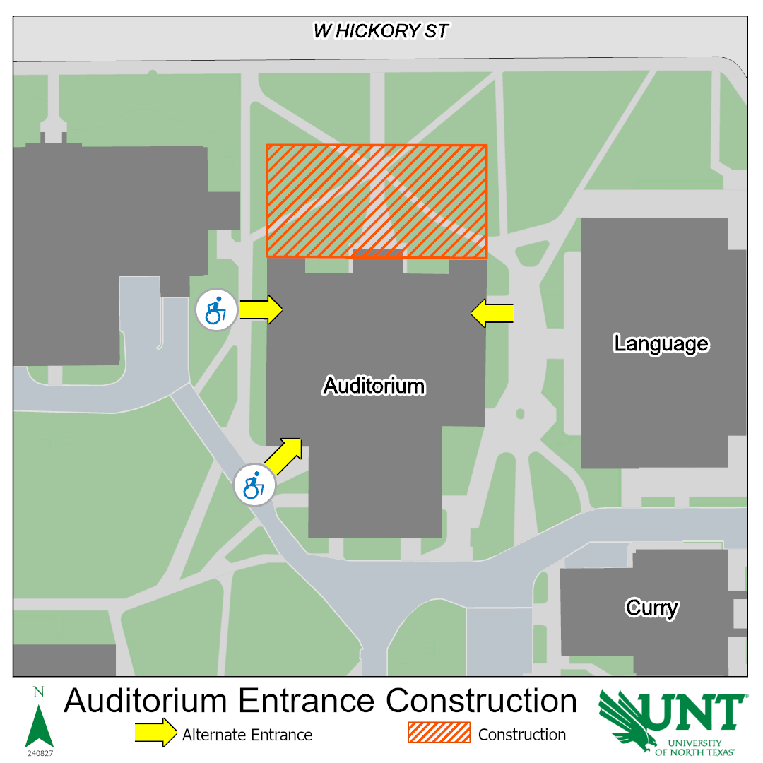 Auditorium Entrance Construction Map