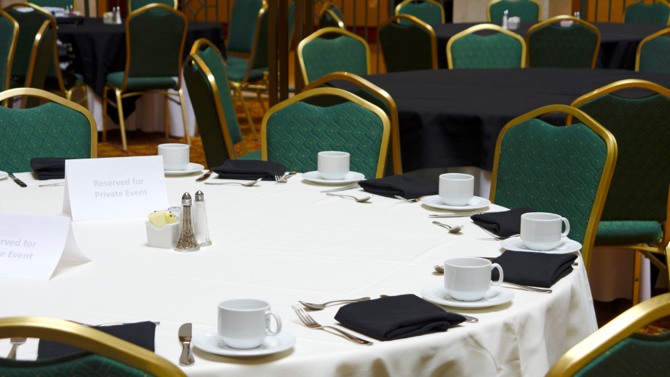 seated round table for an event