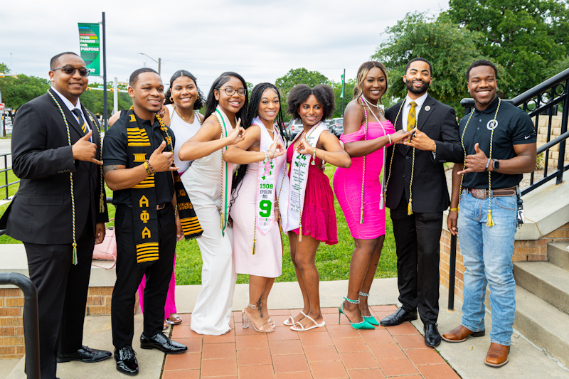 Members of National Panhellenic after the Greek Graduation Ceremony.