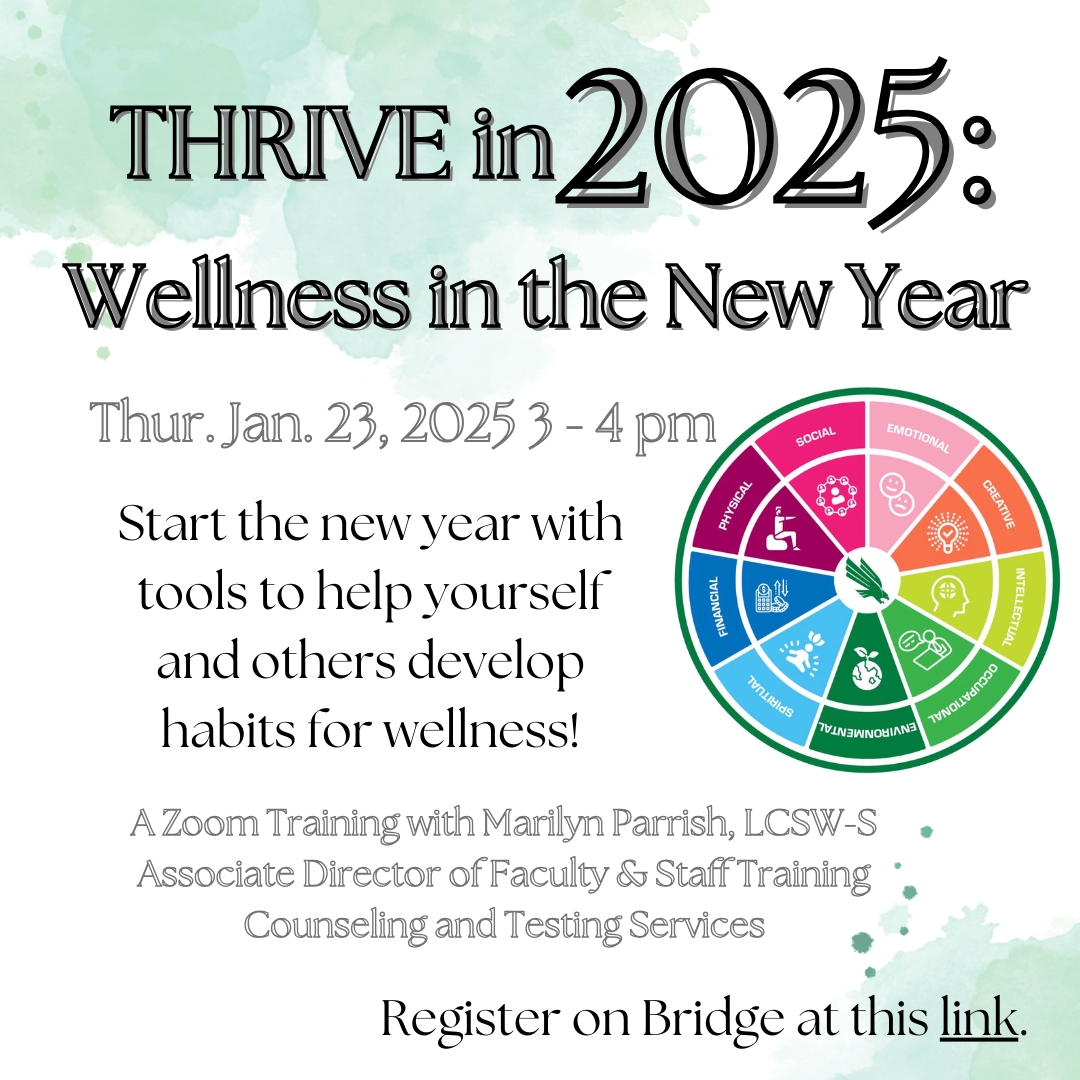 Thrive in 2025: Wellness in the New Year