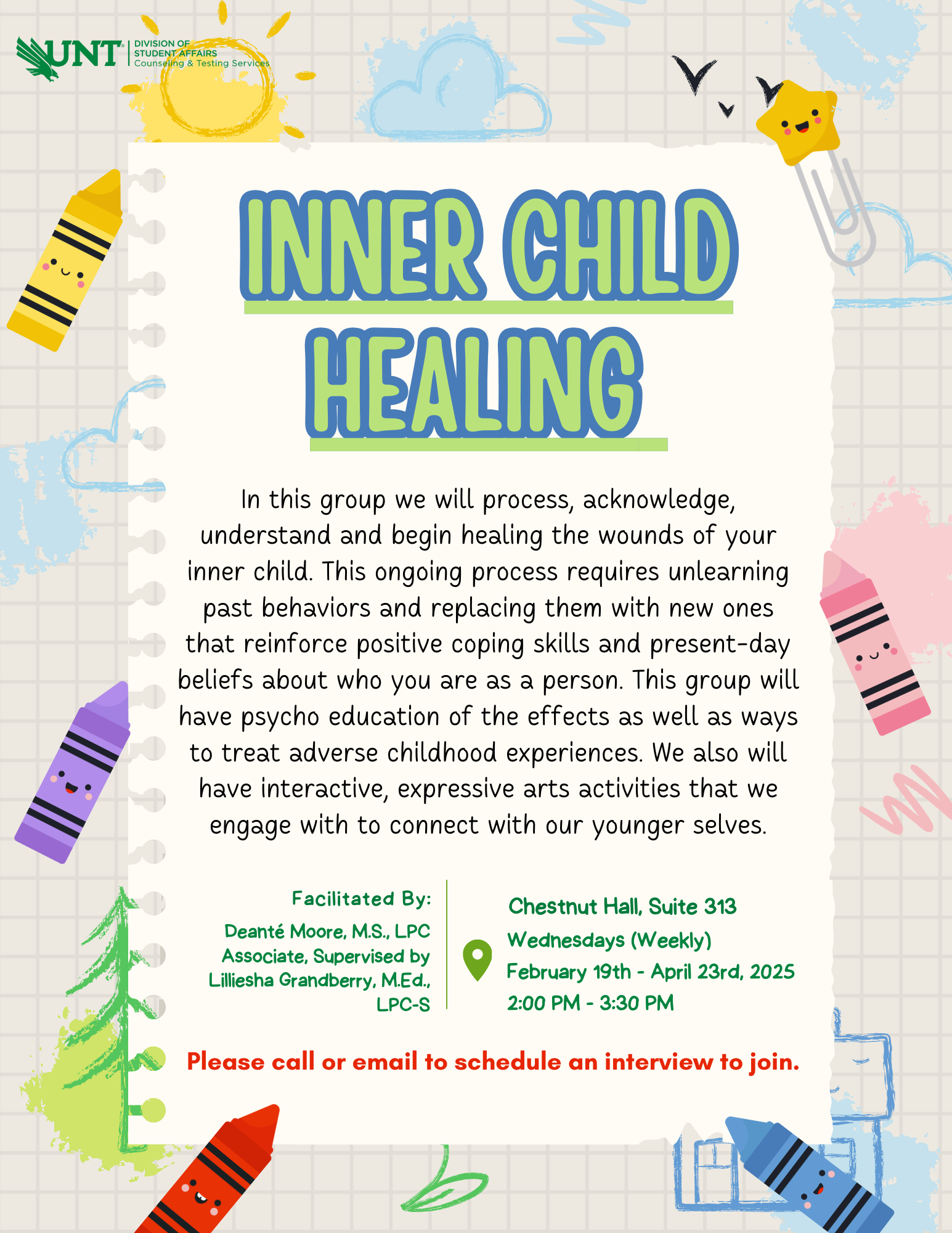 inner child healing group flyer