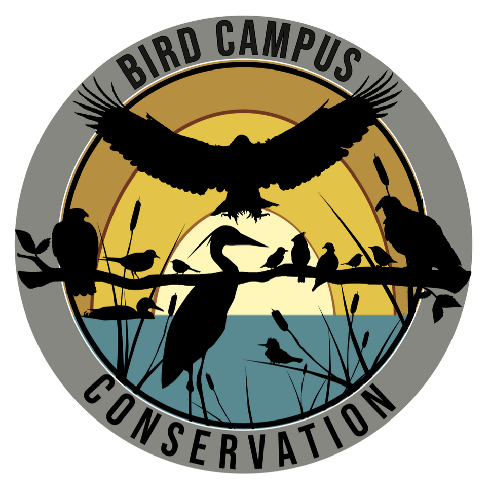 Bird Campus Committee logo with a variety of birds in shadow light