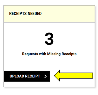 "Upload Receipt" button
