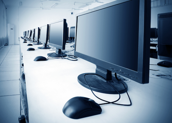 Photo of a computer lab