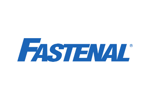 Fastenal Logo; text in blue
