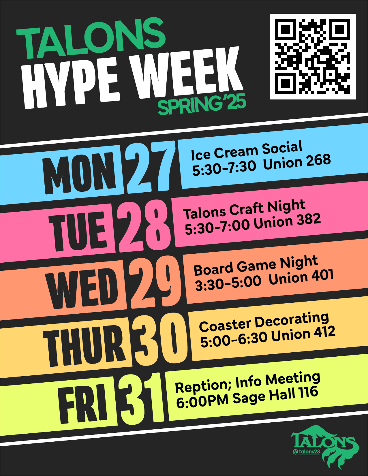 Hype Week event dates