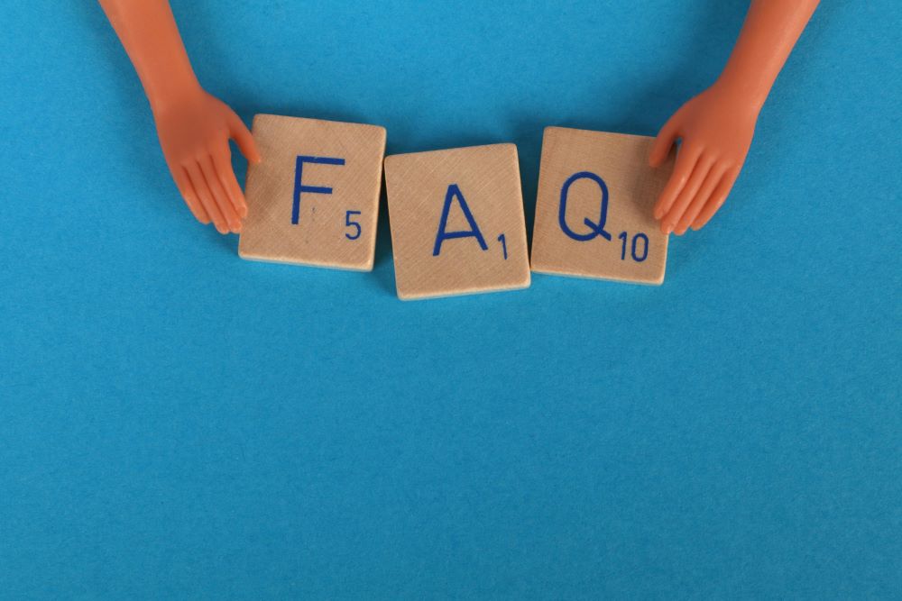 frequently asked question sign