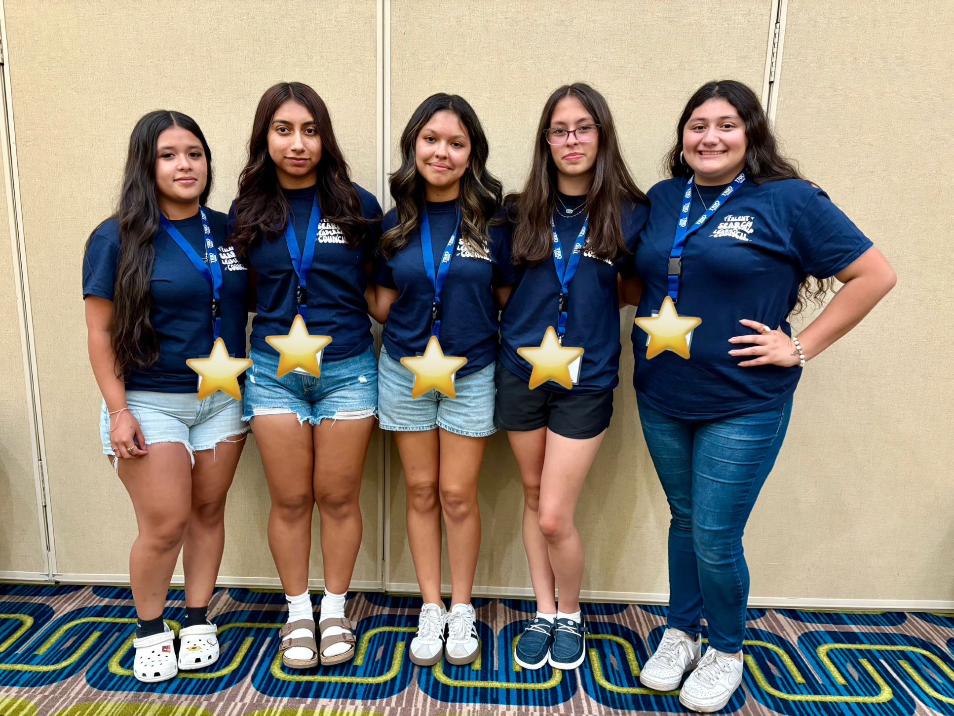 5 ghs students pose at the slc