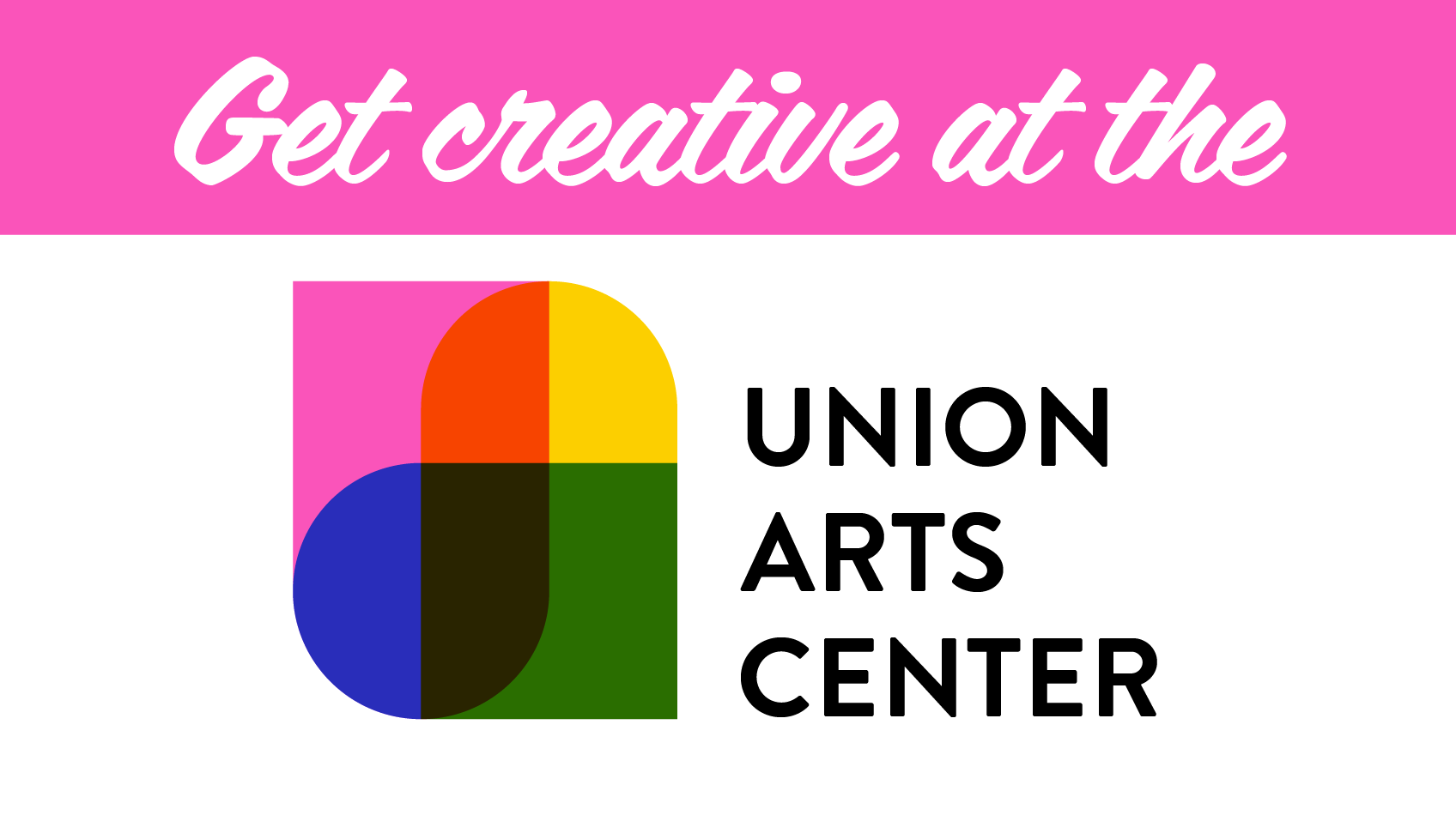 Union Arts Center multi-color logo on white background 